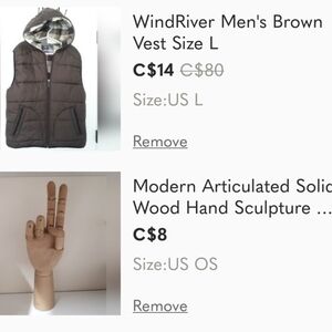 WindRiver Vest/Wooden Hand Combo